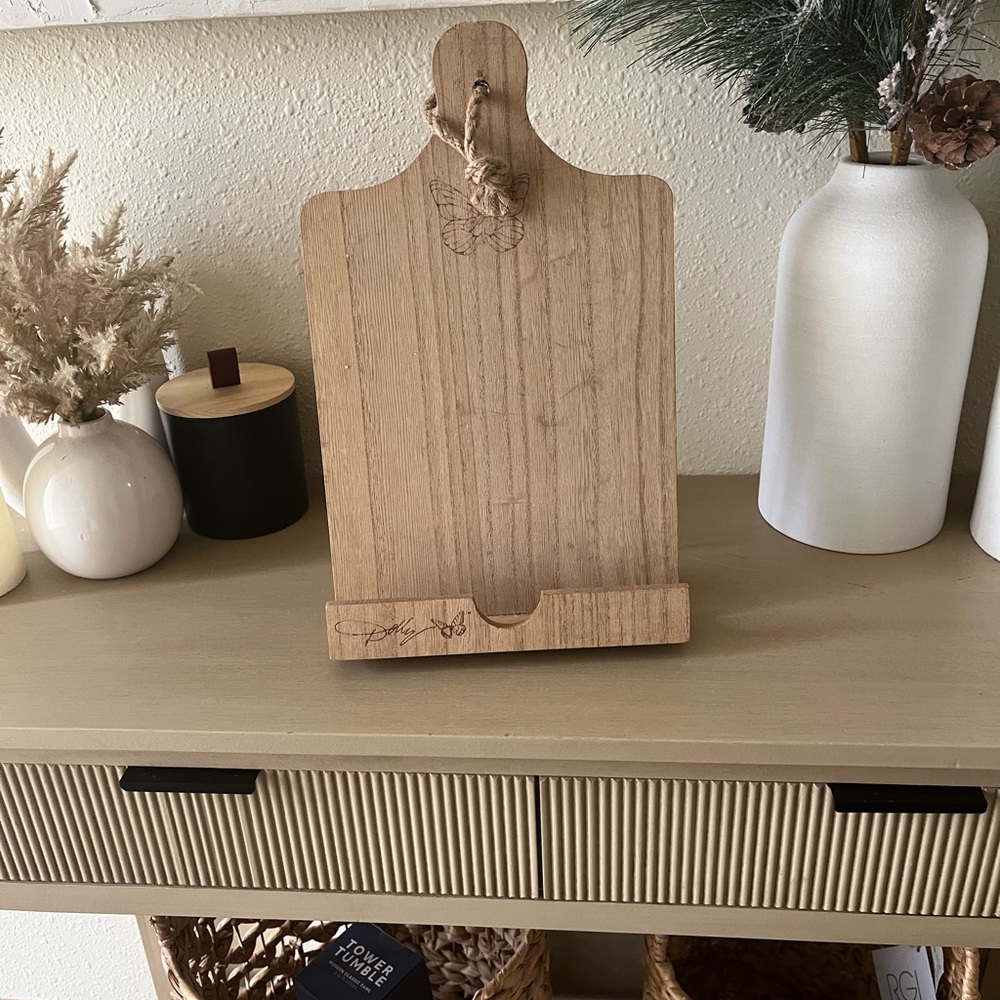 Wooden Butterfly Cookbook Stand
